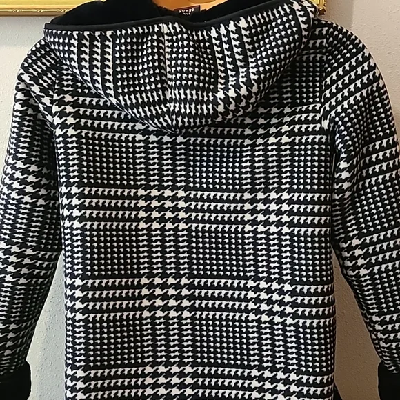 Ike behar coat blk and white hounds tooth size med - Picture 6 of 10